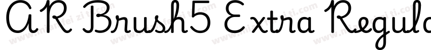 AR Brush5 Extra Regular字体转换